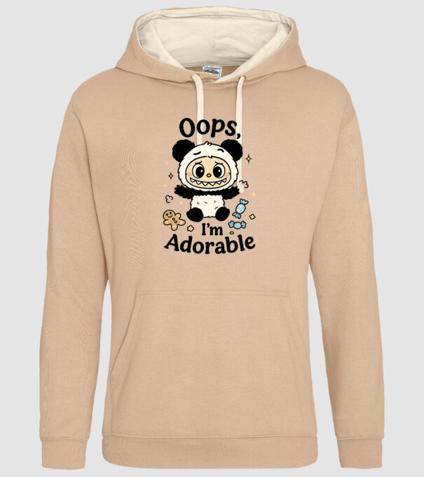 Oops, I'm adorable model nisipiu pe tricou