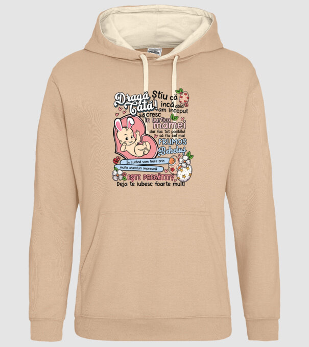 Paști Dragă tată model nisipiu pe tricou