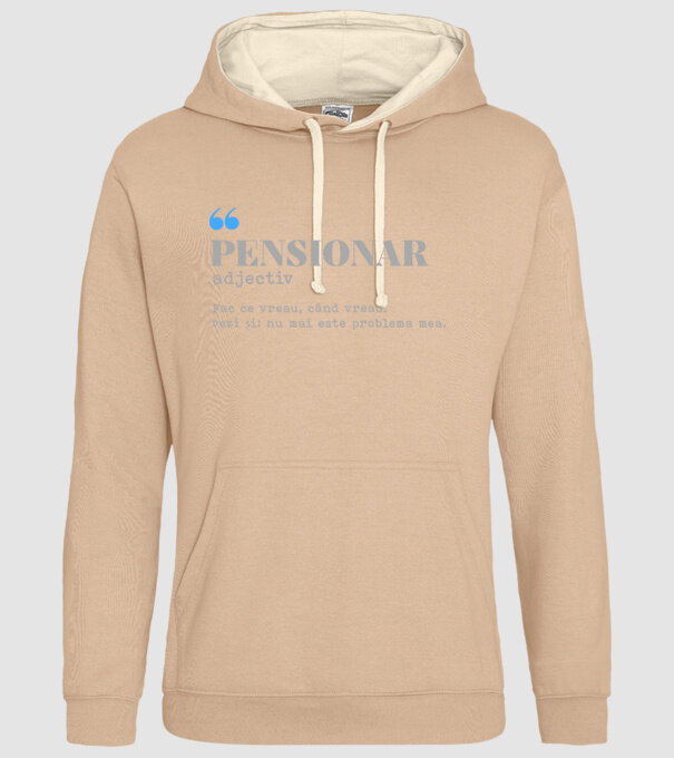 pensionar. adjectiv: fac ce vreau, când vreau. vezi și: nu mai este problema mea. model nisipiu pe tricou