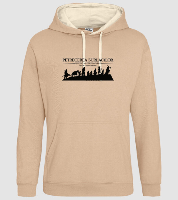 petrecerea burlacilor - așteptați-mă peste cinci zile - în zori dinspre răsărit model nisipiu pe tricou