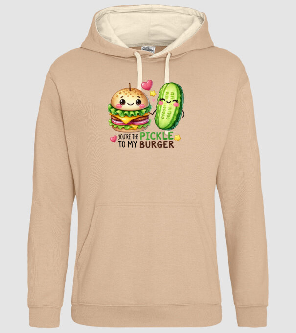 Pickle to my Burger model nisipiu pe tricou