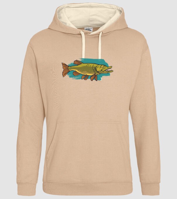 Pike model nisipiu pe tricou