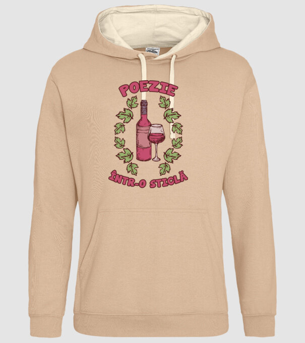 Poezie într-o sticlă model nisipiu pe tricou