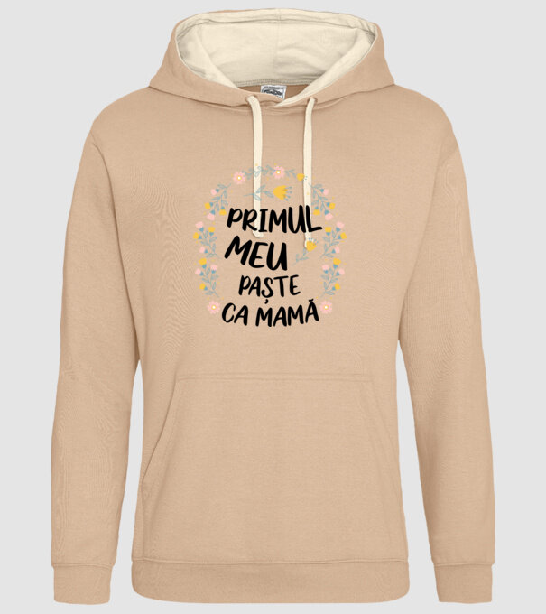 Primul meu Paște ca mamă model nisipiu pe tricou