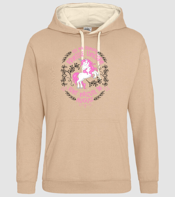 Cele mai frumoase prințese unicorn sunt născute în August model nisipiu pe tricou