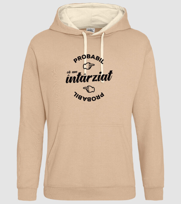 Probabil că am întârziat model nisipiu pe tricou