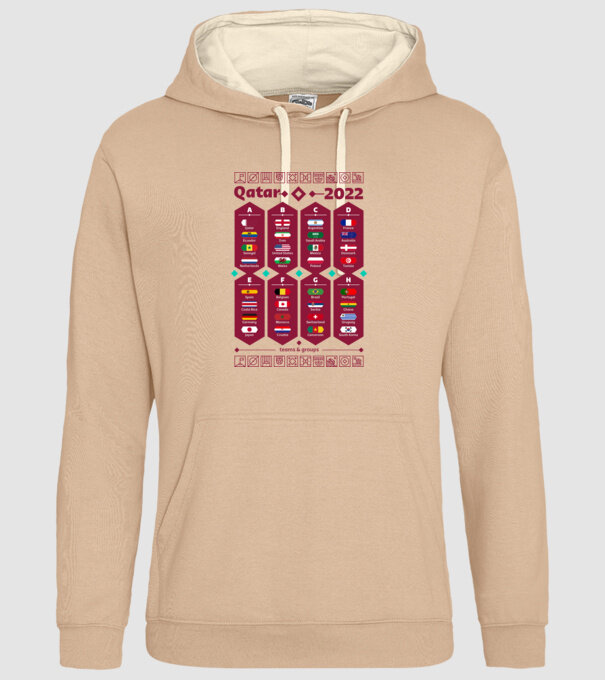 Qatar 2022 teams - groups white model nisipiu pe tricou