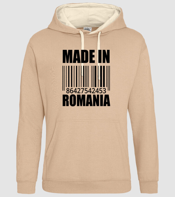 România made in model nisipiu pe tricou