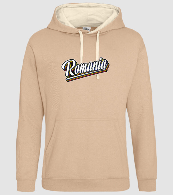 România retro model nisipiu pe tricou