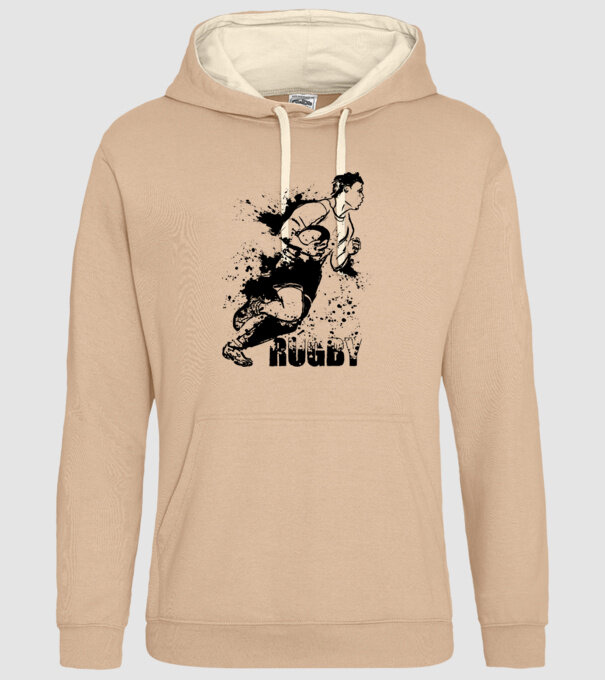 Rugby model nisipiu pe tricou