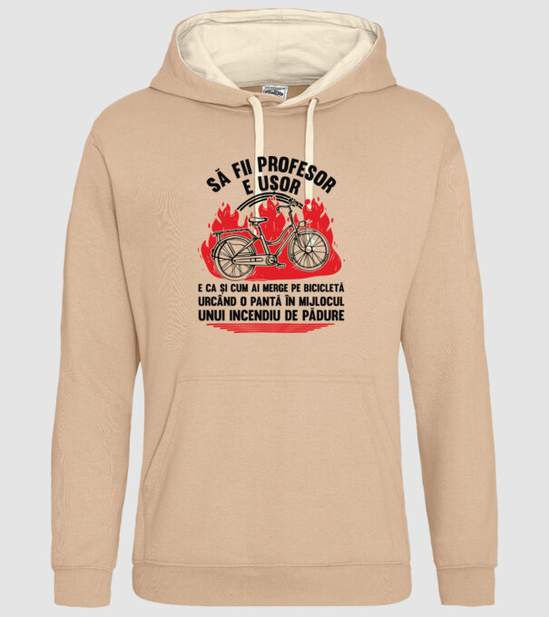 Să fii profesor e ușor model nisipiu pe tricou