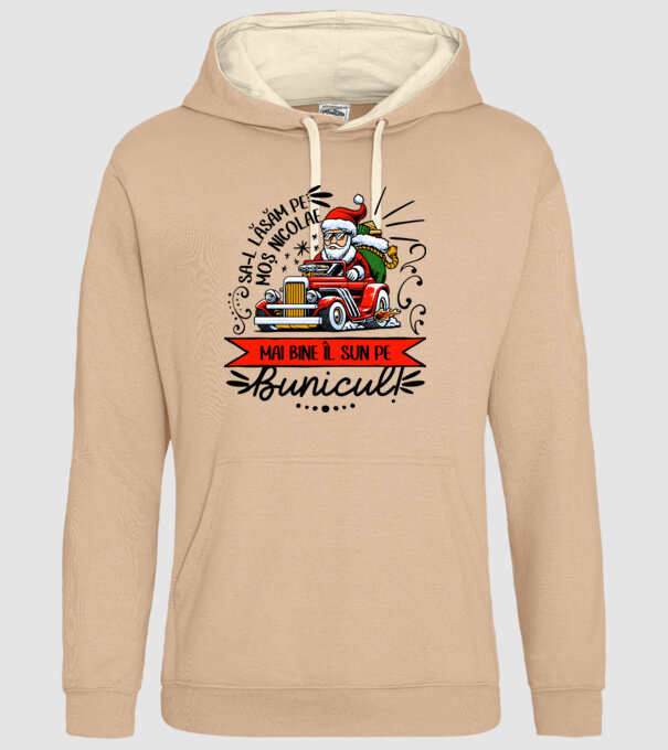 Să-l lăsăm pe Moș Nicolae, mai bine îl sun pe bunicul! model nisipiu pe tricou