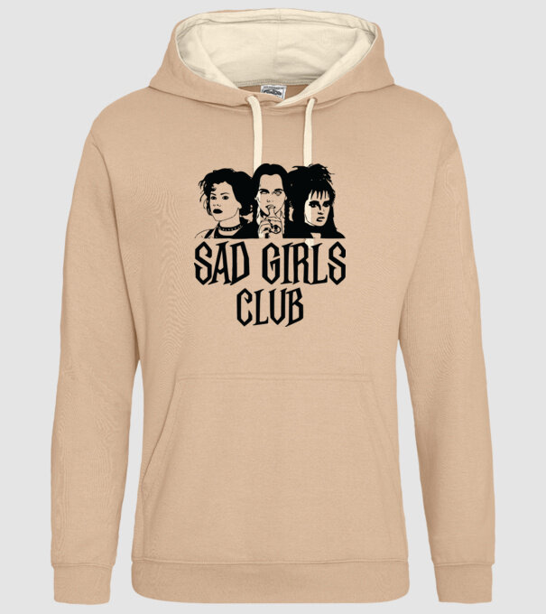 Sad Girls Club model nisipiu pe tricou