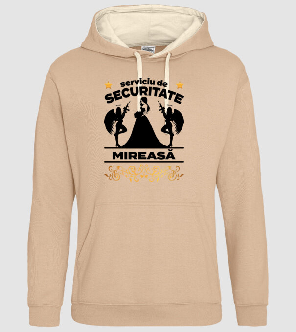 serviciu de securitate mireasă model nisipiu pe tricou