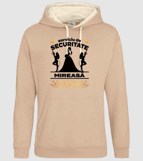 serviciu de securitate mireasă model nisipiu pe tricou