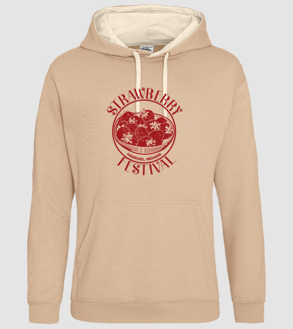 strawberry festival stranger things model nisipiu pe tricou