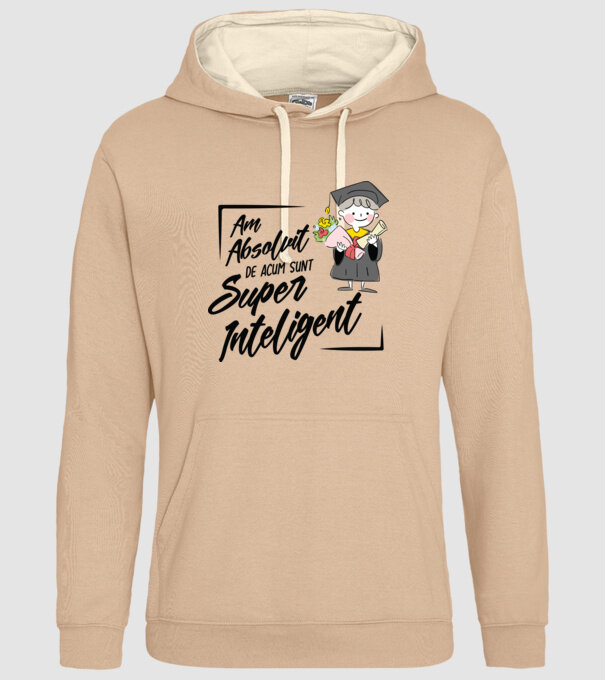 Sunt super inteligent model nisipiu pe tricou