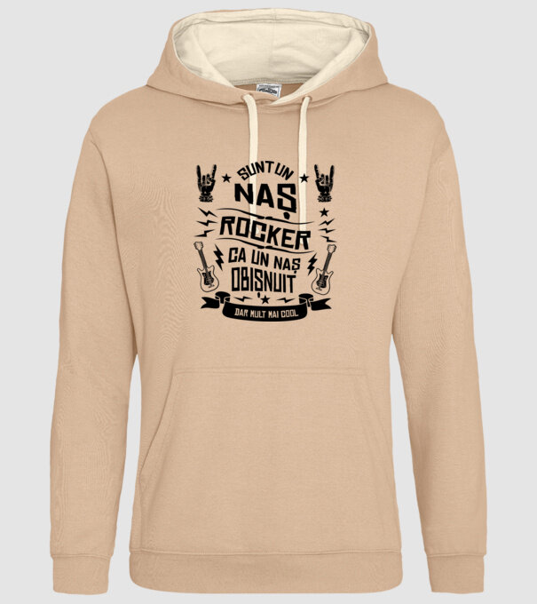 Sunt un naș rocker, ca un naș obișnuit, dar mult mai cool model nisipiu pe tricou