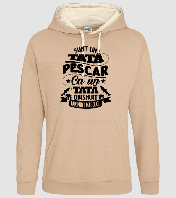 Sunt un tată pescar, ca un tată obișnuit, dar mult mai cool model nisipiu pe tricou