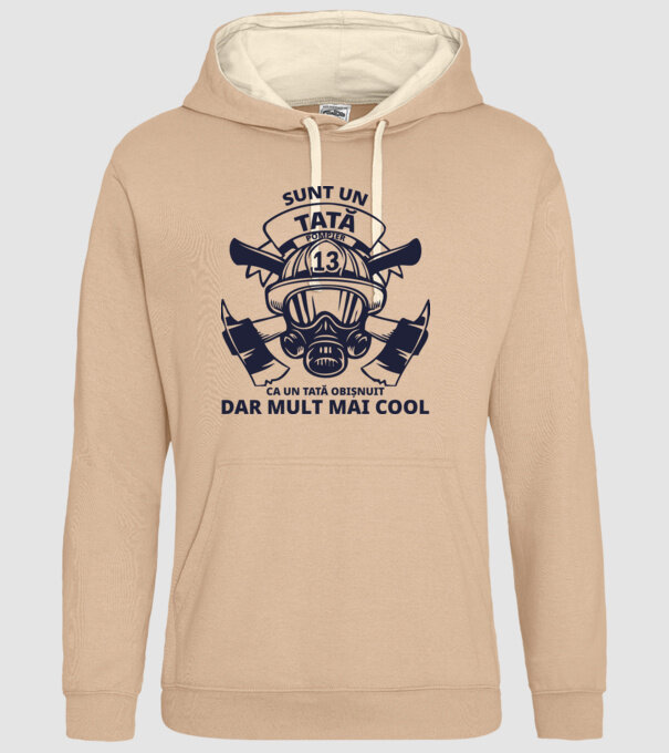 Sunt un tată pompier, ca un tată obișnuit, dar mult mai cool model nisipiu pe tricou