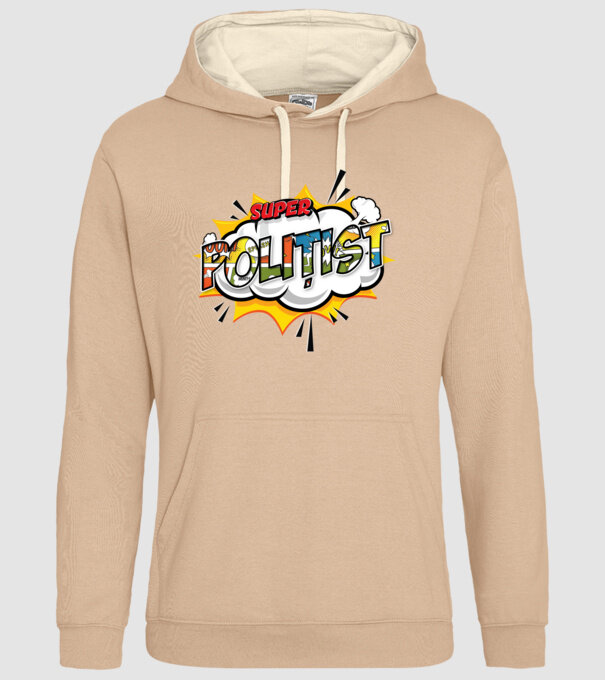 Super Polițist model nisipiu pe tricou