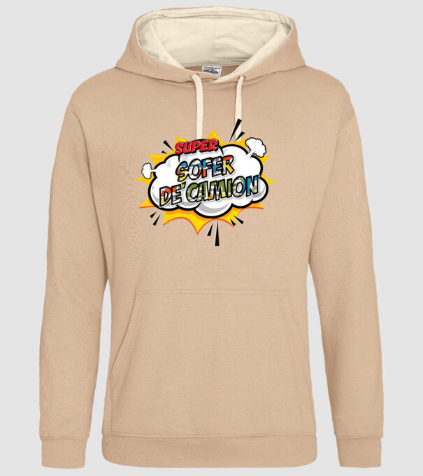 Super Șofer de camion model nisipiu pe tricou