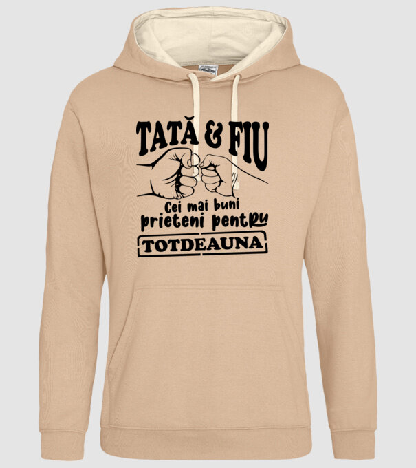 tată & fiu - cei mai buni prieteni pentru totdeauna model nisipiu pe tricou
