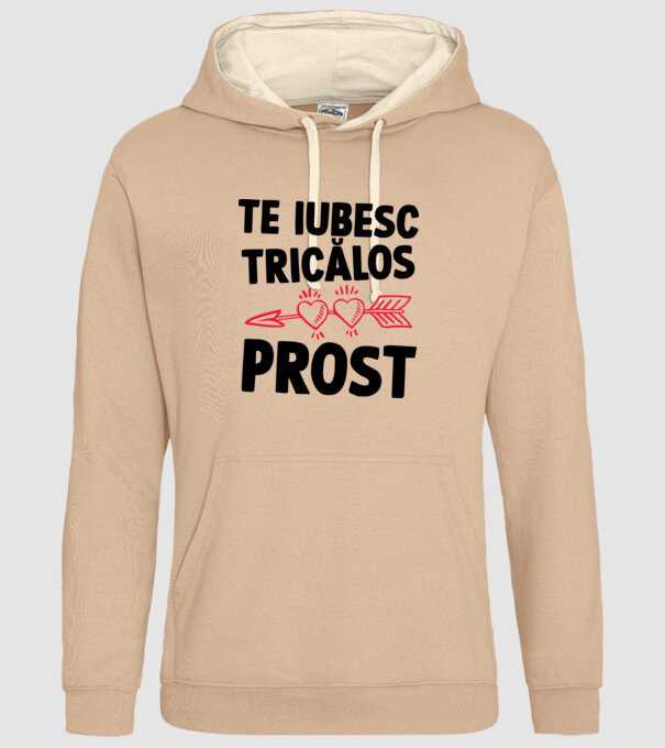 Te iubesc, ticălos prost model nisipiu pe tricou