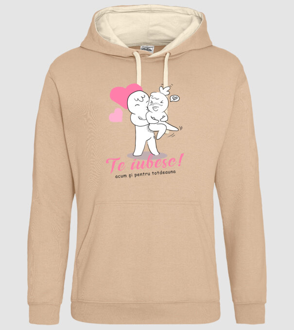 te iubesc model nisipiu pe tricou