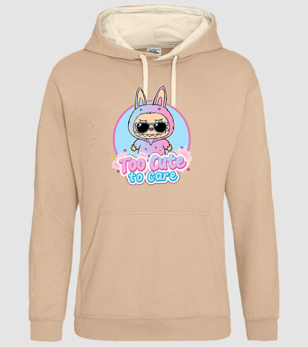 Too cute to care model nisipiu pe tricou