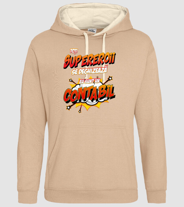 Toți supereroii se deghizează, eu sunt un contabil model nisipiu pe tricou