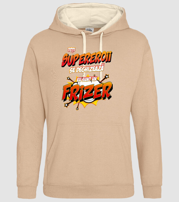 toți supereroii se deghizează, eu sunt un frizer/coafor model nisipiu pe tricou