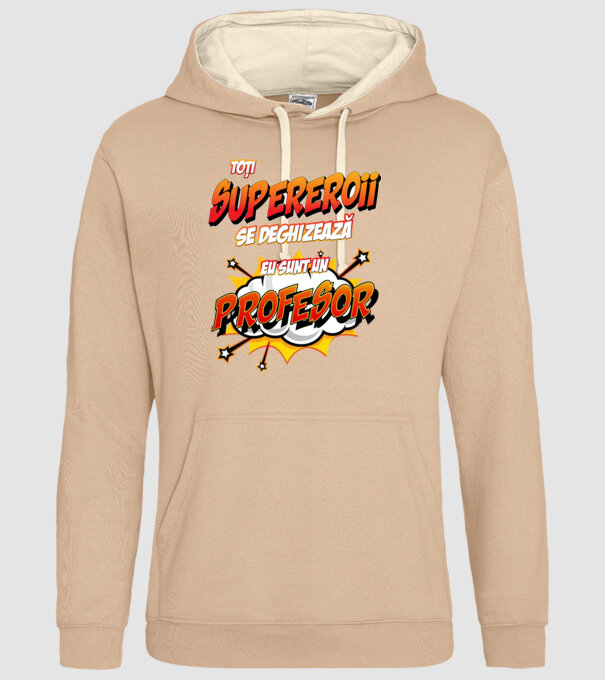 Toți supereroii se deghizează, eu sunt un profesor model nisipiu pe tricou