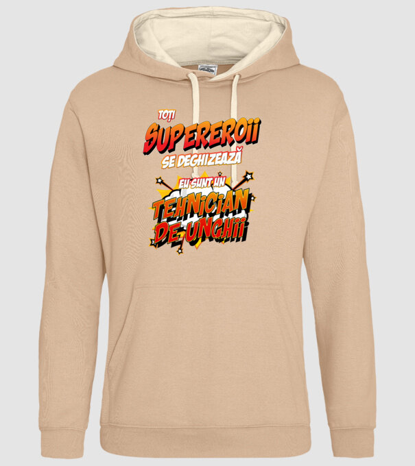 Toți supereroii se deghizează, eu sunt un tehnician de unghii model nisipiu pe tricou