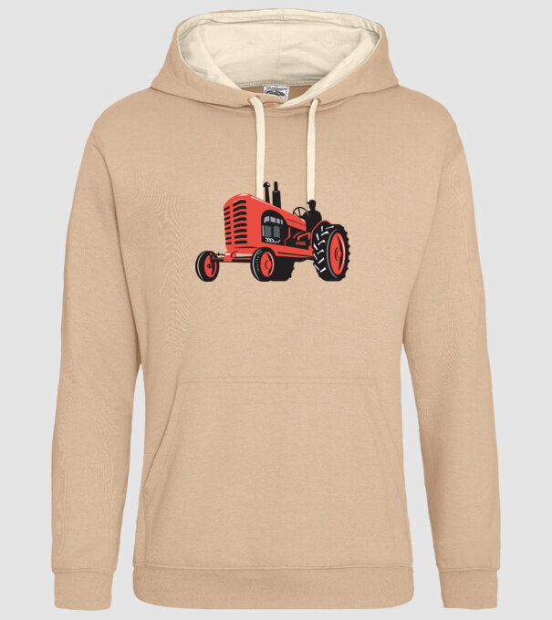 TRACTOR model nisipiu pe tricou