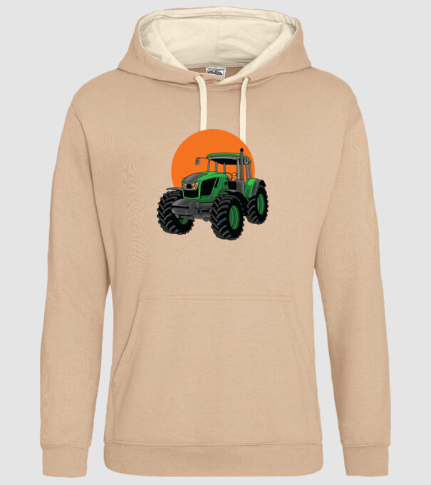 TRACTOR model nisipiu pe tricou
