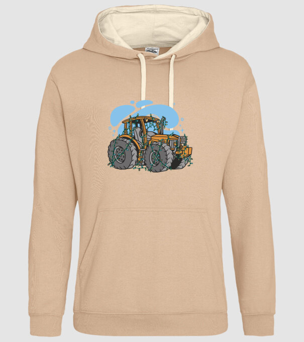 TRACTOR model nisipiu pe tricou