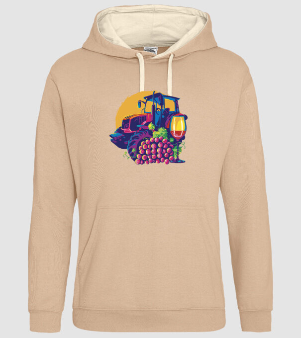 TRACTOR model nisipiu pe tricou