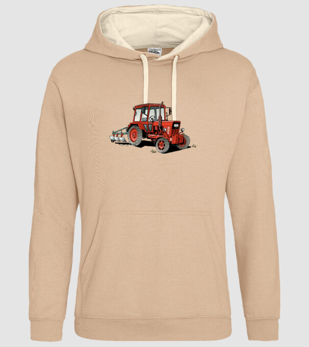 TRACTOR model nisipiu pe tricou