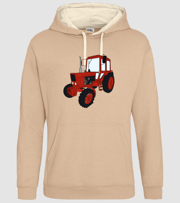 TRACTOR model nisipiu pe tricou