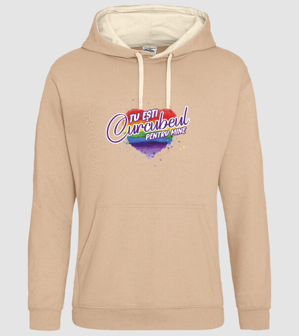 Tu ești curcubeul pentru mine model nisipiu pe tricou