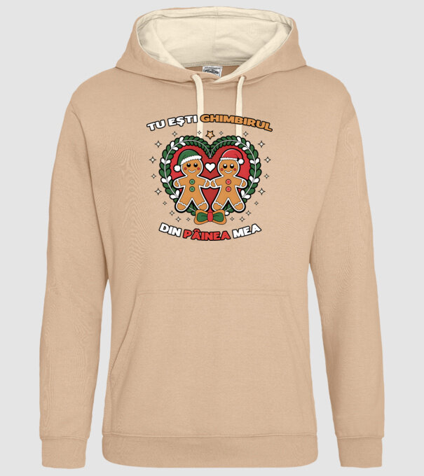 Tu ești ghimbirul din păinea mea model nisipiu pe tricou