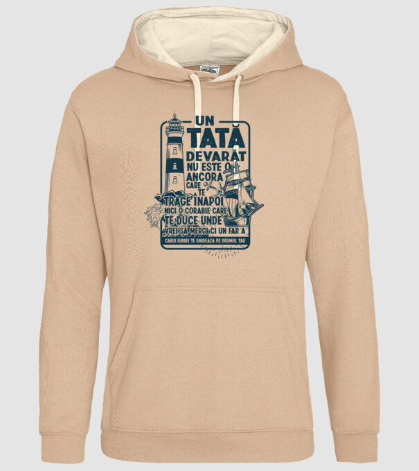 Un tată adevărat nu este o ancoră care te trage înapoi, nici o corabie care te duce unde vrei să mergi, ci un far a cărui iubire model nisipiu pe tricou