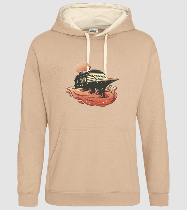 Vapoare model nisipiu pe tricou