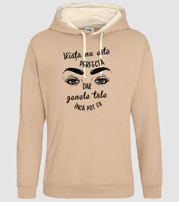Viața nu este perfectă, dar genele tale încă pot fi! model nisipiu pe tricou