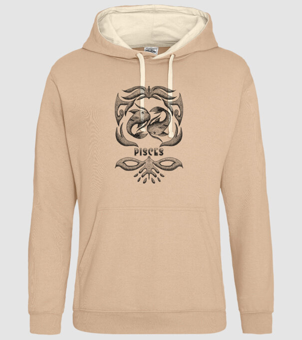 Vintage zodiac pisces model nisipiu pe tricou