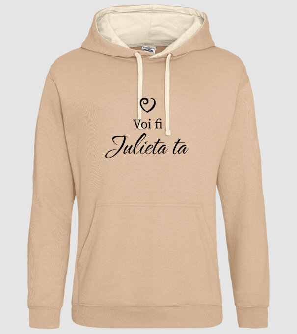 Voi fi Julieta ta model nisipiu pe tricou