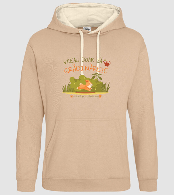 vreau doar să grădinăresc model nisipiu pe tricou