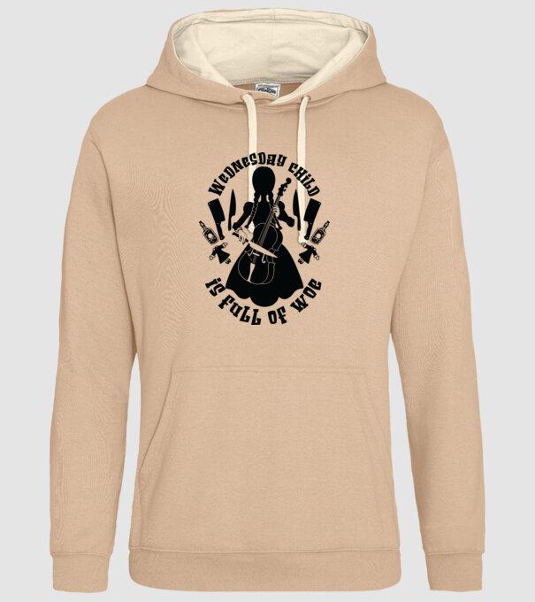 Wednesday child is full of woe model nisipiu pe tricou