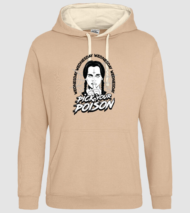 WEDNESDAY Pick your poison model nisipiu pe tricou